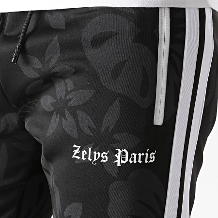 Zelys Paris - Pantalon Jogging A Bande Izino Noir