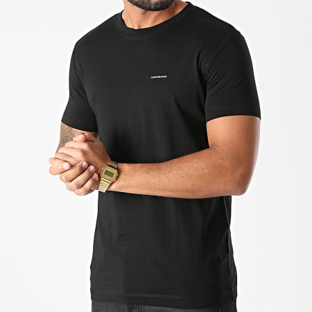 Calvin Klein - Juego De 2 Camisetas Institucionales 7598 Negro