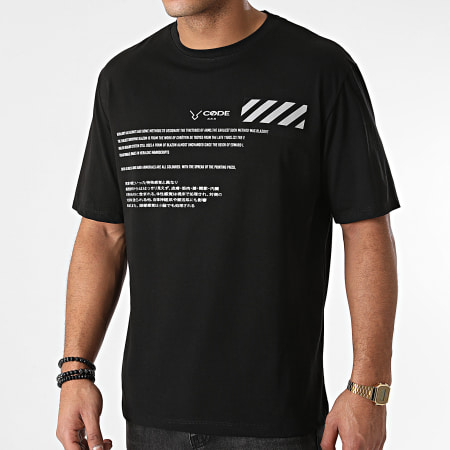 Aarhon - Tee Shirt 93056 Noir Réfléchissant