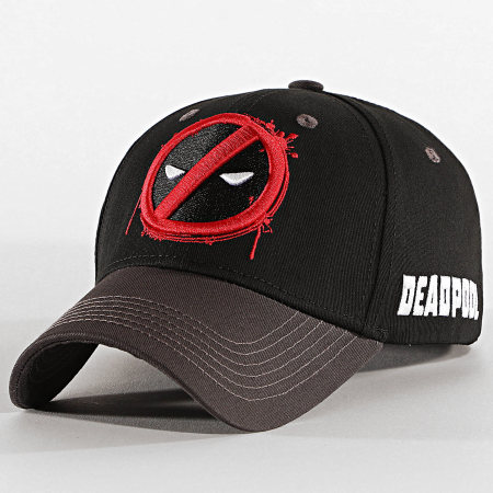Deadpool - Casquette Logo Noir Gris