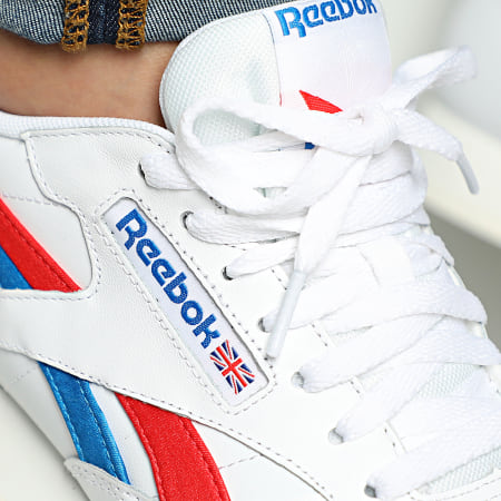 Reebok - Baskets Classic Leather FV2108 White Red Dynamic Blue