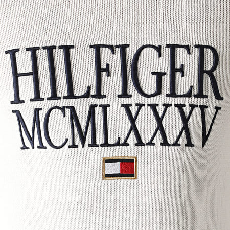 Tommy Hilfiger - Pull Contrasted Chest Logo 5456 Blanc