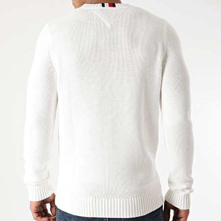 Tommy Hilfiger - Pull Contrasted Chest Logo 5456 Blanc