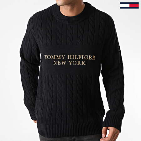 Tommy Hilfiger - Pull Graphic Cable 5460 Bleu Marine