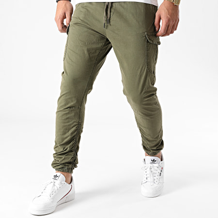 Indicode Jeans - Pantaloni Jogger Lakeland Khaki Verde