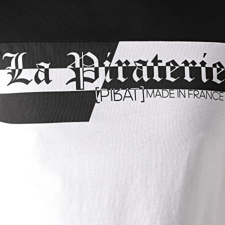 La Piraterie - Tee Shirt Typo Blanc Noir