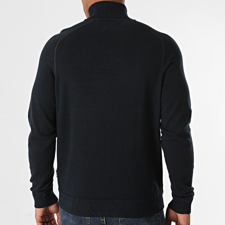 Only And Sons - Pull Col Roulé Kaleb 12 Detail Bleu Marine