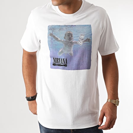 Only And Sons - Tee Shirt Nirvana Blanc