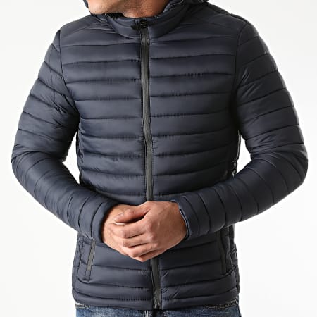 MTX Doudoune Capuche 152 Bleu Marine Ryses