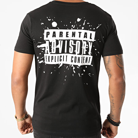 Parental Advisory - Tee Shirt Parental Advisory Splatter Back Noir