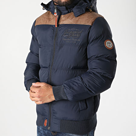 Geographical Norway - Blouson Capuche Droopy Bleu Marine