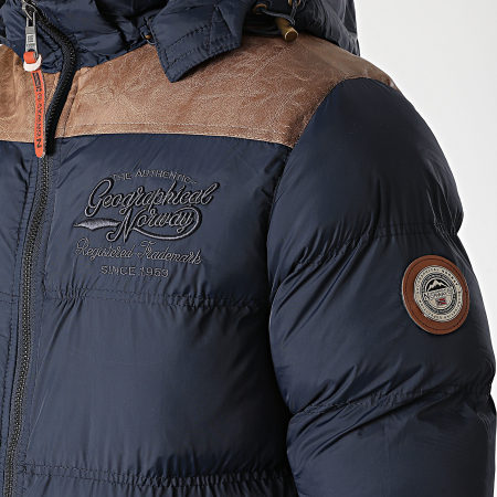 Geographical Norway - Blouson Capuche Droopy Bleu Marine