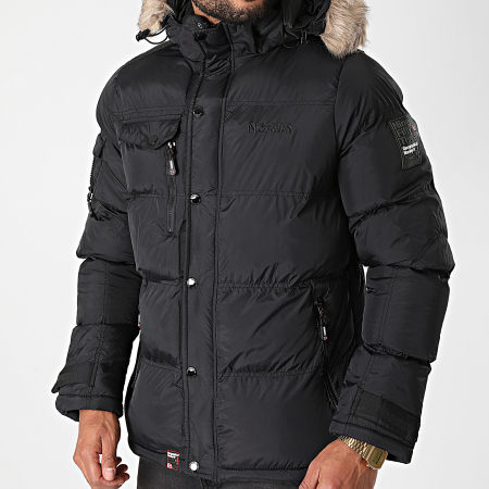 Geographical Norway Doudoune Fourrure Bonap Noir LaBoutiqueOfficielle