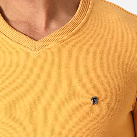 Classic Series - Sweat Col V 3001 Jaune Moutarde