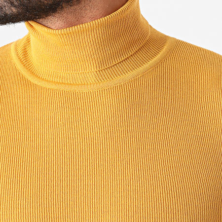 Classic Series - Pull Col Roulé 9355 Jaune Moutarde