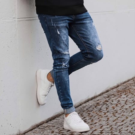 LBO - Jeans skinny con strappi LBOJG5 Denim blu