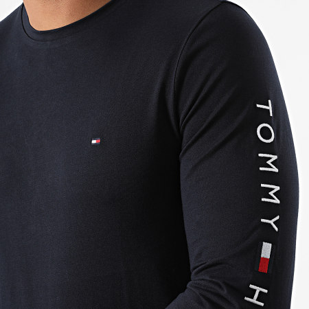 Tommy Hilfiger - Camiseta de manga larga con logo 9096 Azul marino