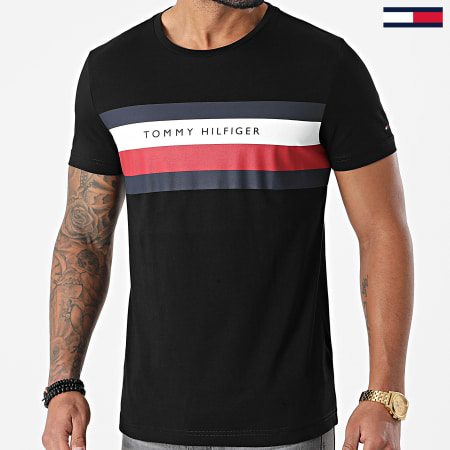 Tommy Hilfiger - Tee Shirt Stripe 5318 Noir