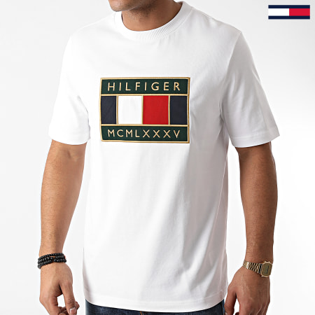 Tommy Hilfiger - Tee Shirt Global Flag Relaxed 5332 Blanc