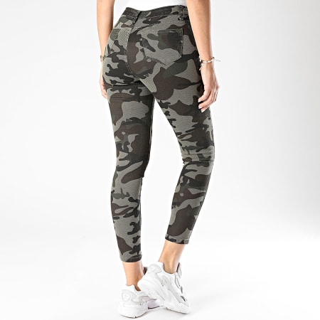 Girls Outfit Jean Skinny Femme R755 Vert Kaki Camouflage LaBoutiqueOfficielle