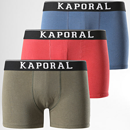 Kaporal Coffret 3 Boxers Basiques Quad Homme - Confort Et Style Quotidien