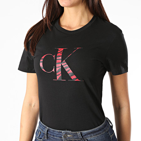 Calvin Klein - Tee Shirt Femme Zebra CK 4793 Noir