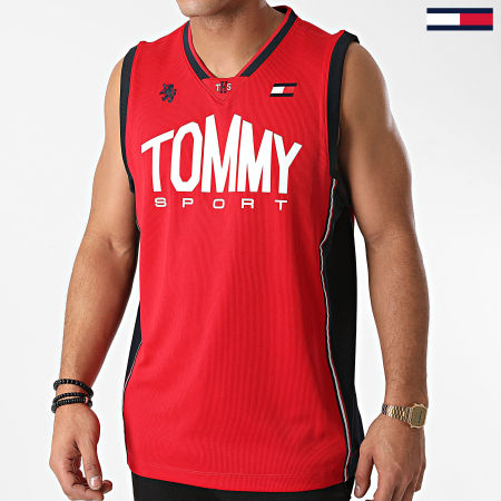 Tommy Hilfiger - Débardeur Basketball Iconic 0501 Rouge