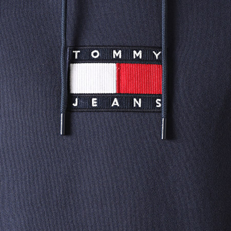 Tommy Jeans - Sweat Capuche Small Flag 8726 Bleu Marine