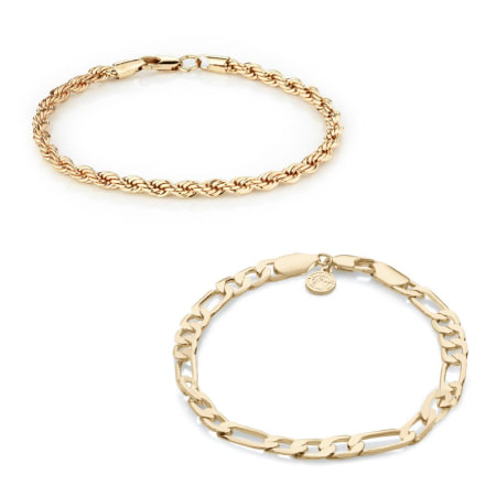 Chained And Able - Lot De 2 Bracelets Majesty BA17047 Doré