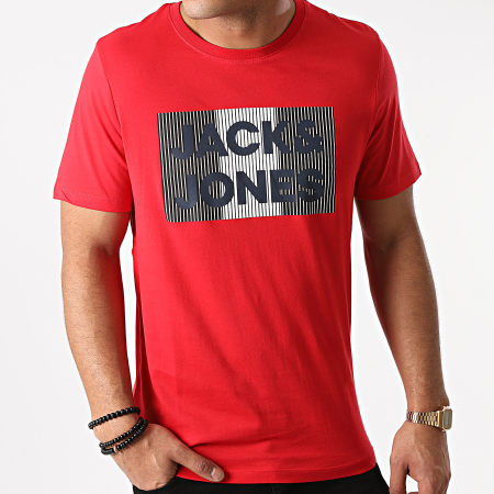 Jack And Jones - Corp Logo Camiseta Rojo