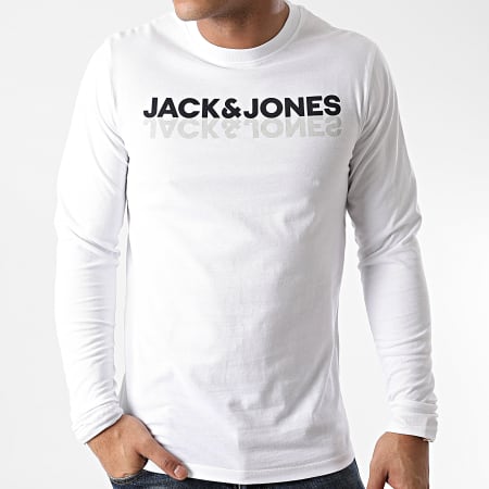 Jack And Jones - Tee Shirt Manches Longues Lounge Blanc
