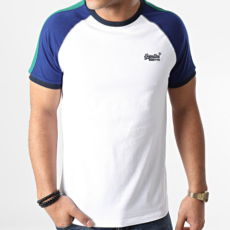 Superdry - Tee Shirt A Bandes OL Racer Cut And Sew Ringer M1000014A Blanc