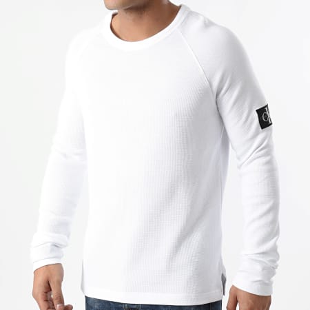 Calvin Klein - Tee Shirt Manches Longues 4168 Blanc