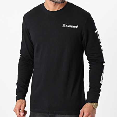 Element - Tee Shirt Manches Longues Joint Noir