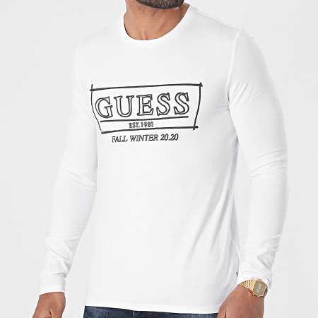 Guess - Tee Shirt M0BI98-J1300 Blanc
