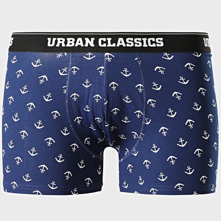 Urban Classics - Lot De 5 Boxers TB3846 Noir Gris Anthracite Bleu Marine