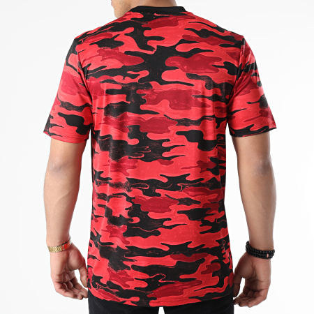 Adidas Performance - Tee Shirt Camouflage Manchester United FR6033 Rouge Noir