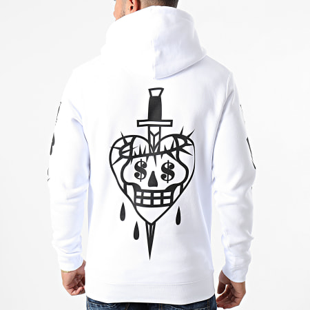 Jeune Riche - Sweat Capuche No Love Blanc - LaBoutiqueOfficielle.com