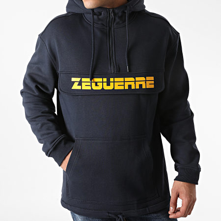 Zeguerre - Outdoor Zip Neck Sweat Top Zeguerre Blu Navy