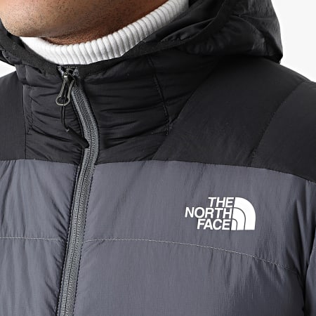 The North Face - Doudoune Capuche La Paz YG91 Gris Noir