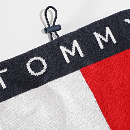 Tommy Jeans - Echarpe Tube Flag 1170 Bleu Marine Blanc Rouge