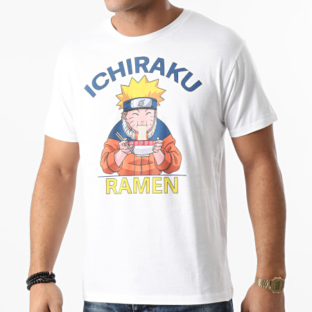 Naruto - Camiseta MENARUTTS013 Blanco