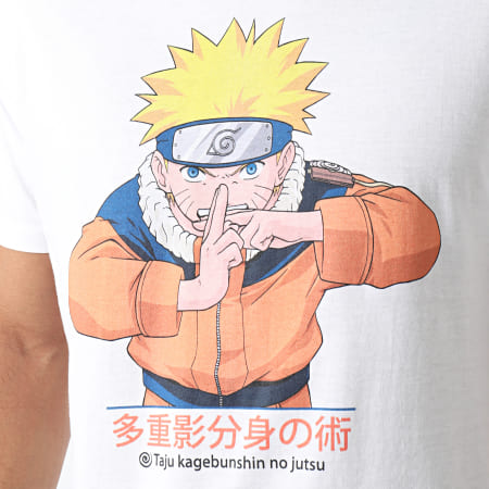 Naruto - Camiseta MENARUTTS004 Blanco