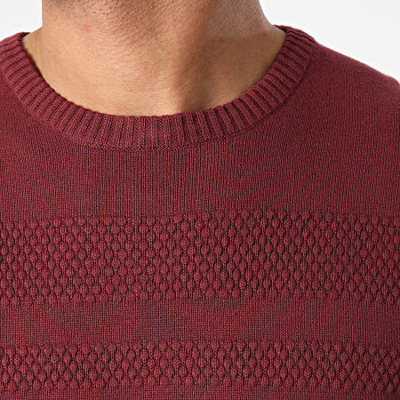 Solid - Pull 21104495 Bordeaux