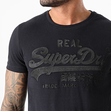Superdry - Tee Shirt VL Embroidery M1010405B Noir