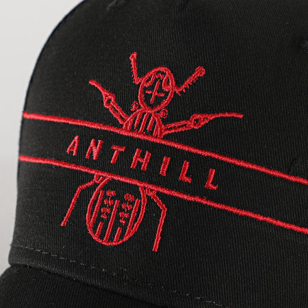 Anthill - Cappello con logo nero rosso