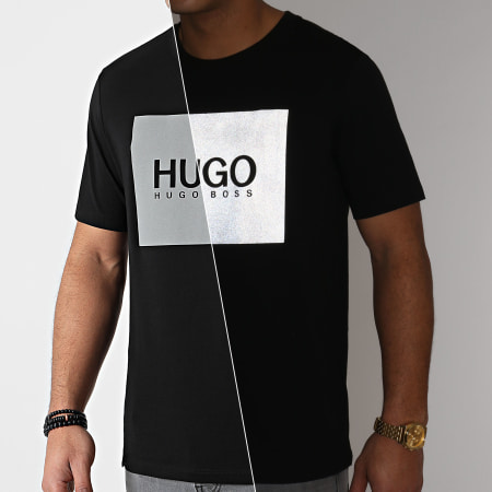 HUGO - Tee Shirt Dolive 211 50442929 Noir Réfléchissant