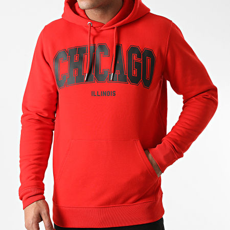 Luxury Lovers - Sweat Capuche Chicago Rouge