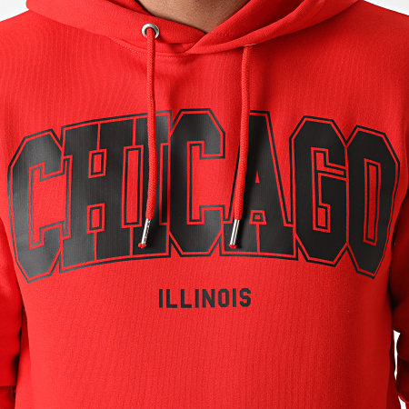 Luxury Lovers - Sweat Capuche Chicago Rouge
