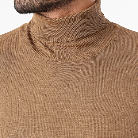 Paname Brothers - Pull Col Roulé PB03 Camel